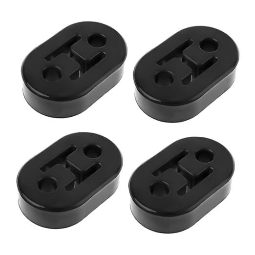 Car Rubber Exhaust Hanger, 2 Holes 0.47 Inch Insulator Bushing Mount 4PCS