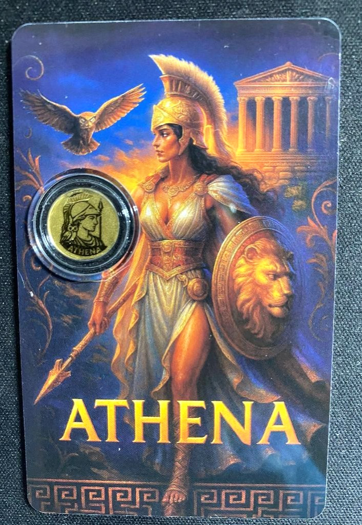 athena gold coin
