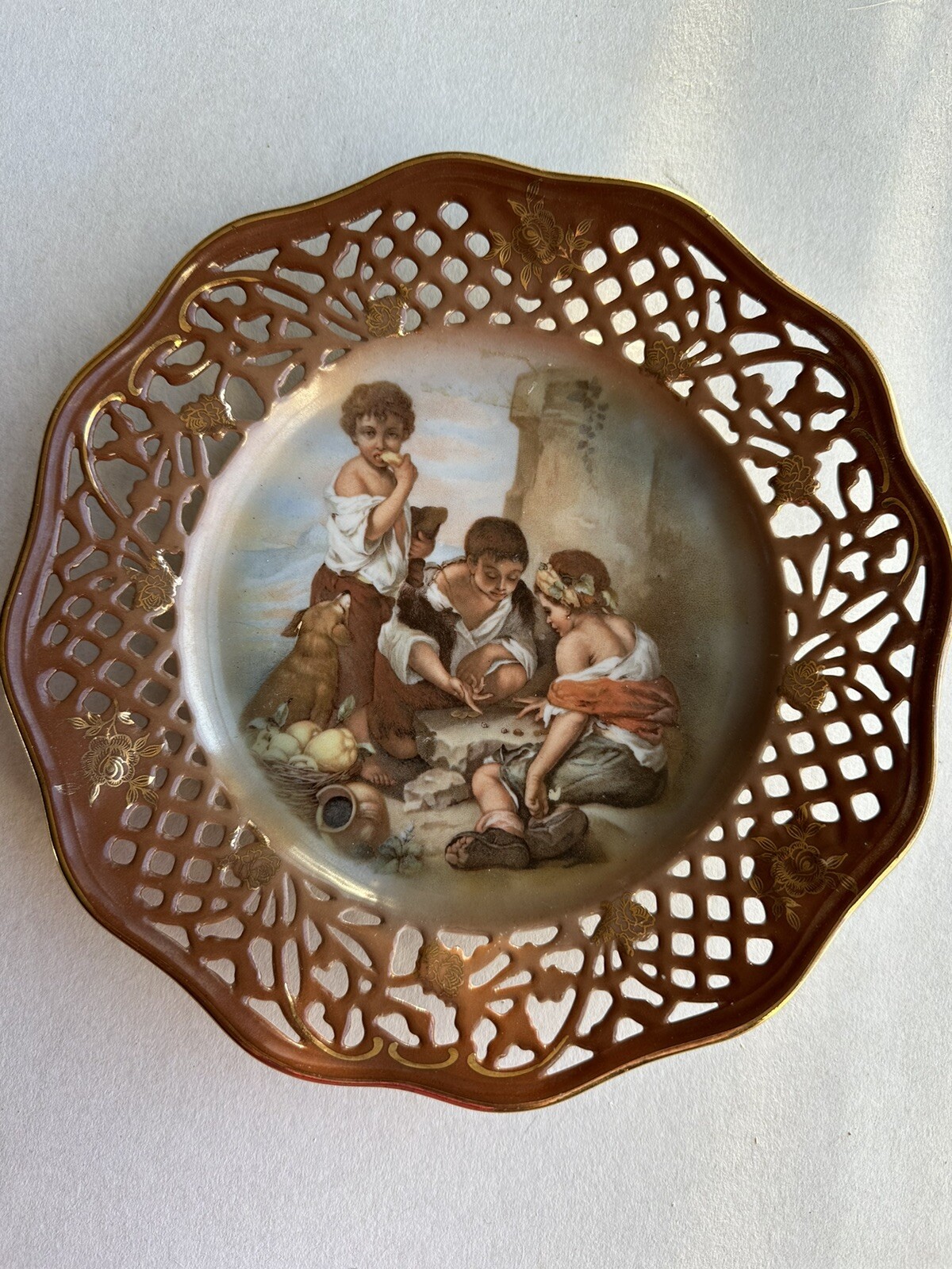 antique china dishes set white