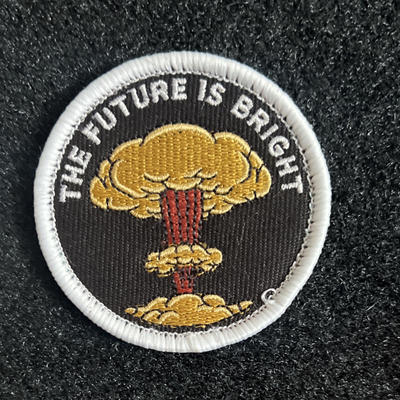 The Future Is Bright Tactical Patch Embroidered  hook and loopNuclear Design