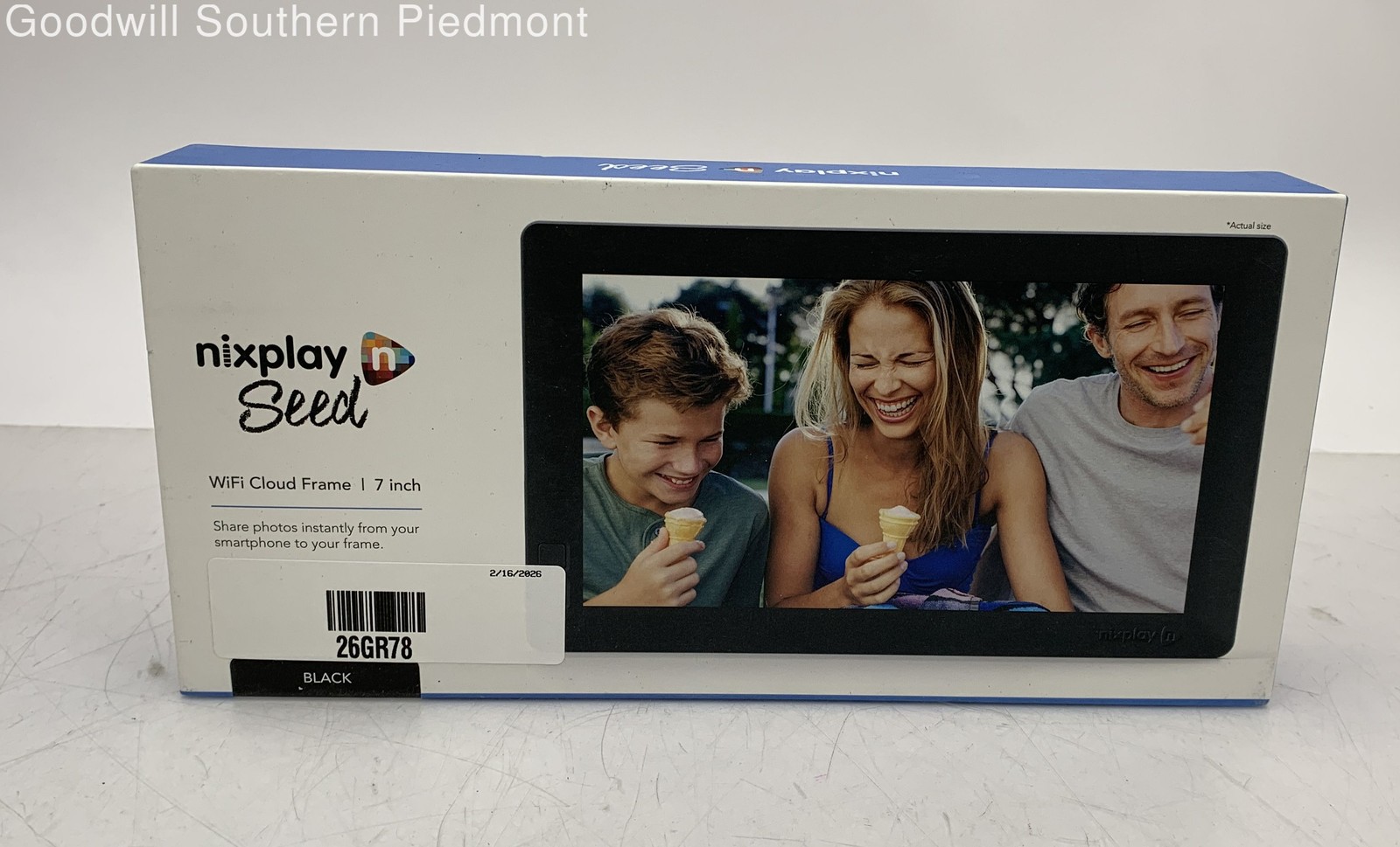 Nixplay Seed 7-Inch Wi-Fi Cloud Frame Digital Photo Frame - Open Box