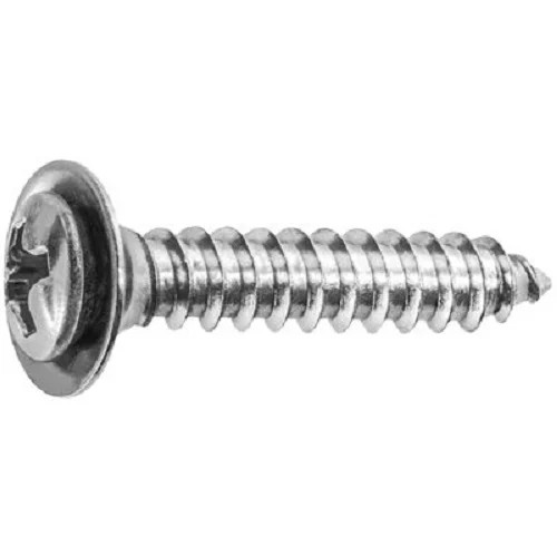 100#8 X 7/8" Phillips Oval #6 Head Flush Washer Chrome