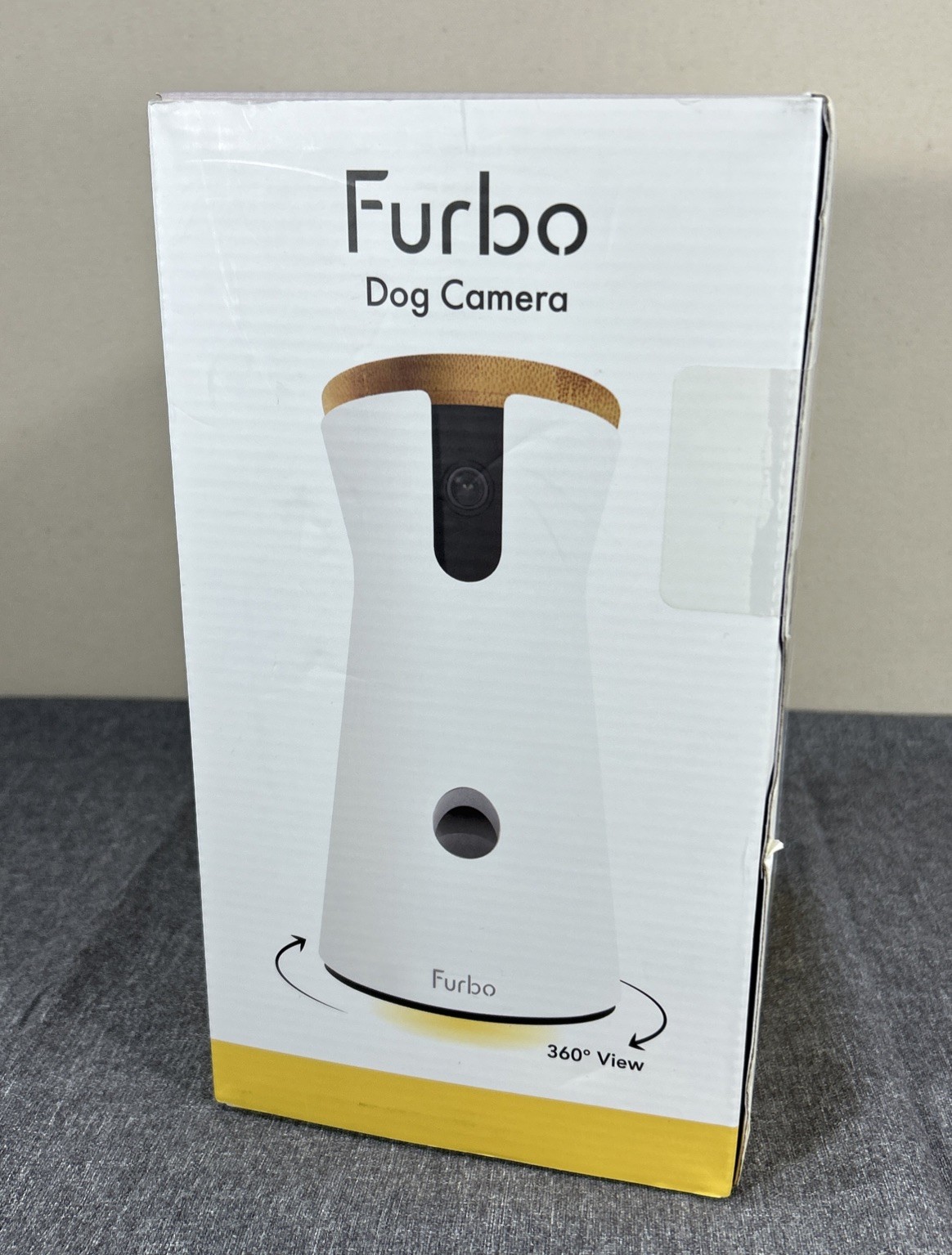 Furbo 3 White Yellow 2 Way Audio Night Vision Full HD Video 360° Dog Camera *NEW