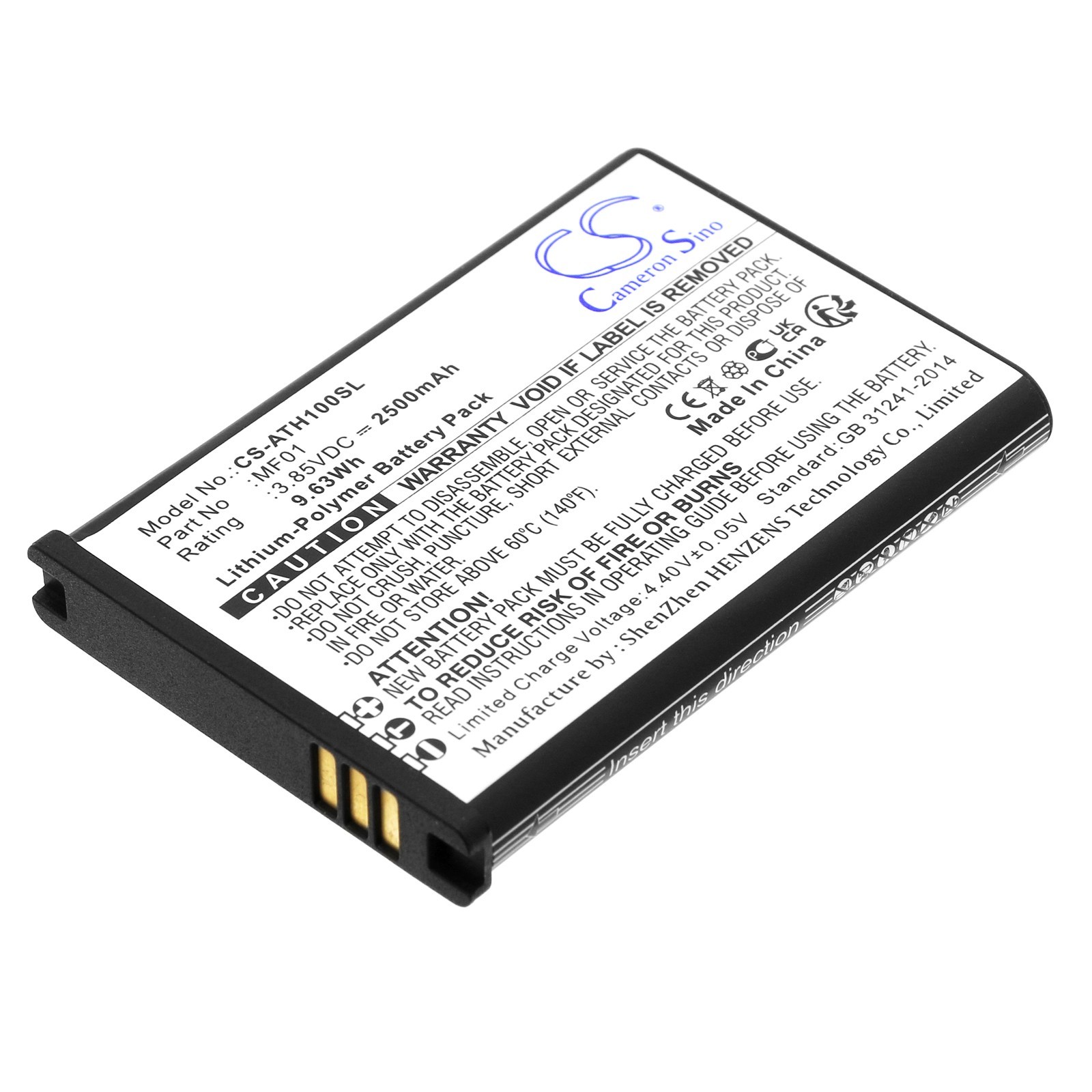 BATTERIE 2500mAh MF01 711700572011 For AT&T CT2MHS01 T-Mobile Hotspot TMOHS1