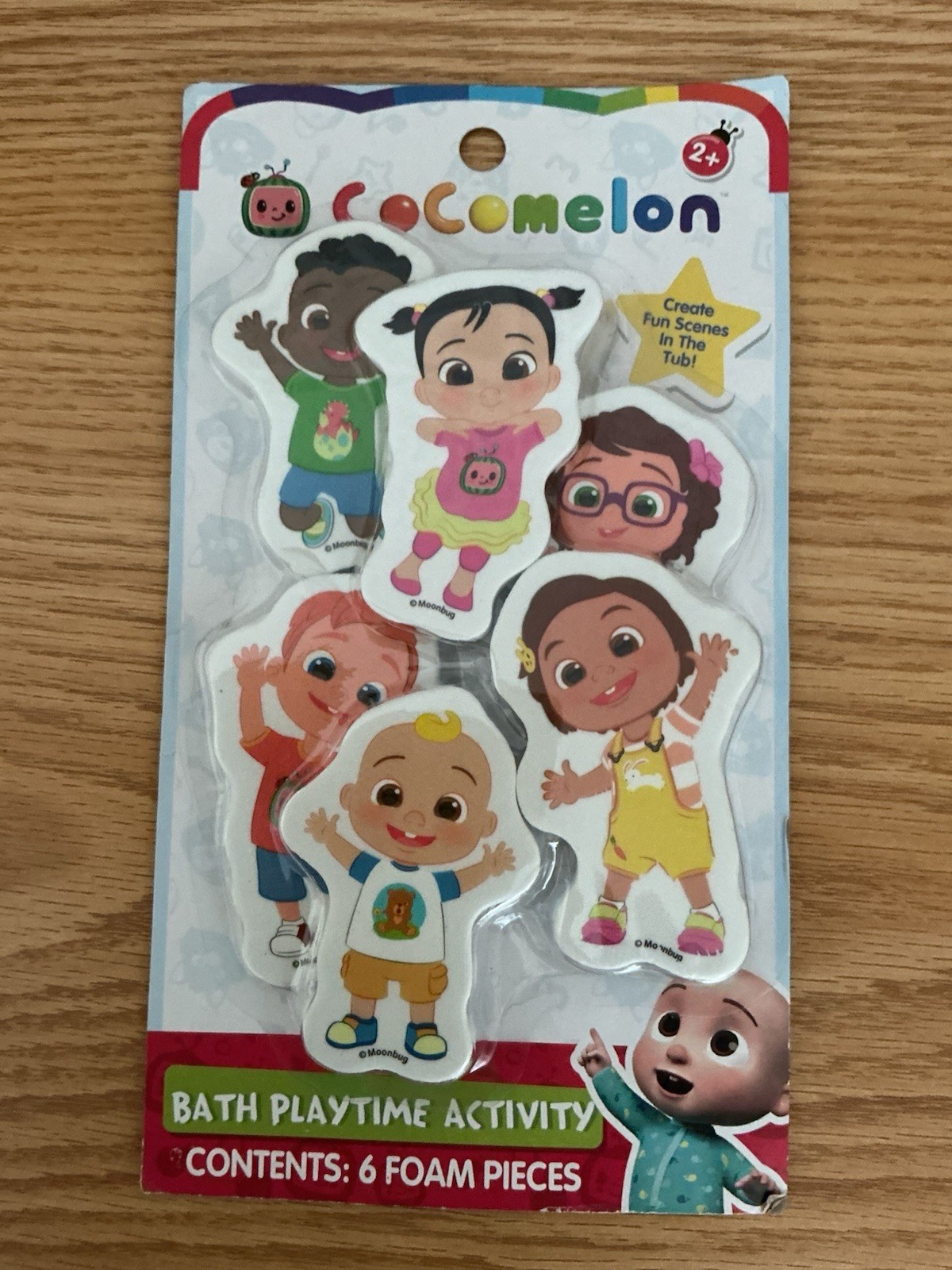 Cocomelon Reusable Bath Foam Stickers NIP
