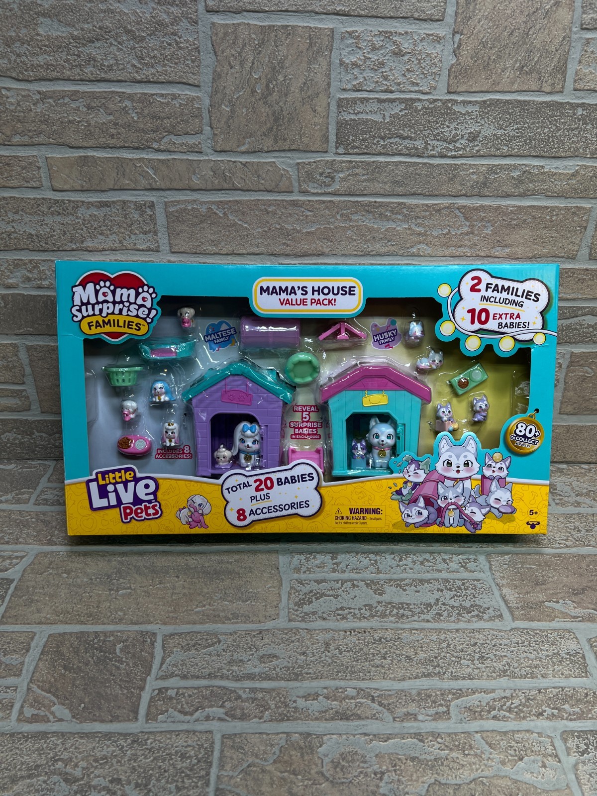 Little Live Pets Mama Surprise Families Value Pack – 20 Puppies + 8 Accessories