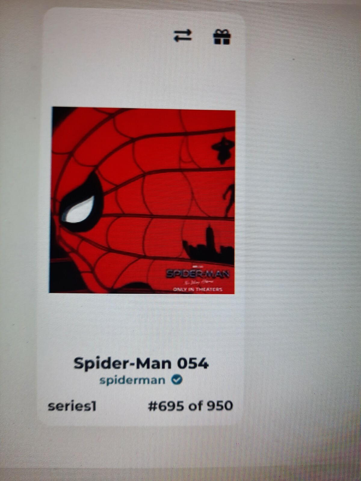 AMC SpiderMan No Way Home NFT V.RARE ABSTRACT 054/108 & 695/950 +Homecoming Gift