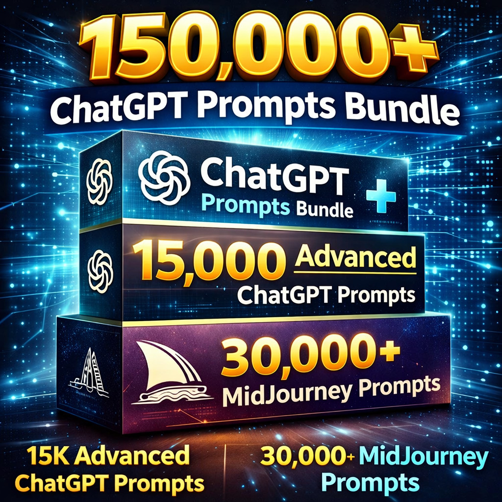 150,000+ AI Prompts Mega Bundle