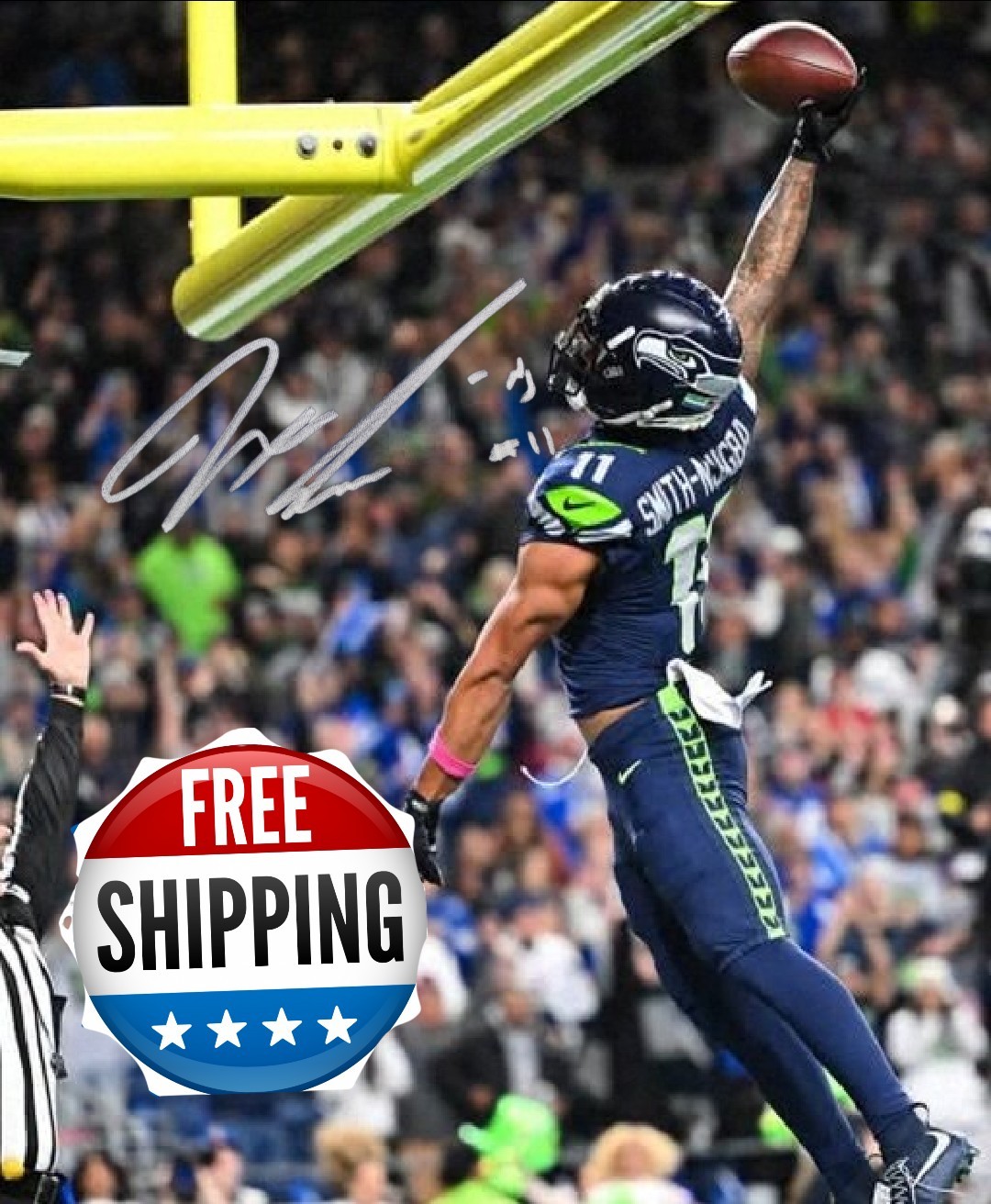 Seahawks Jaxon Smith-Njigba REPRINT 8X10 PHOTO AUTOGRAPHED SIGNED FREE SHIPPING