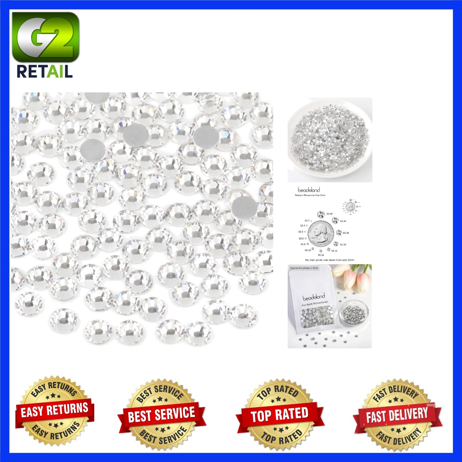 288  Crystal Rhinestones Flat Back SS30 - Perfect for Glam DIY Crafts