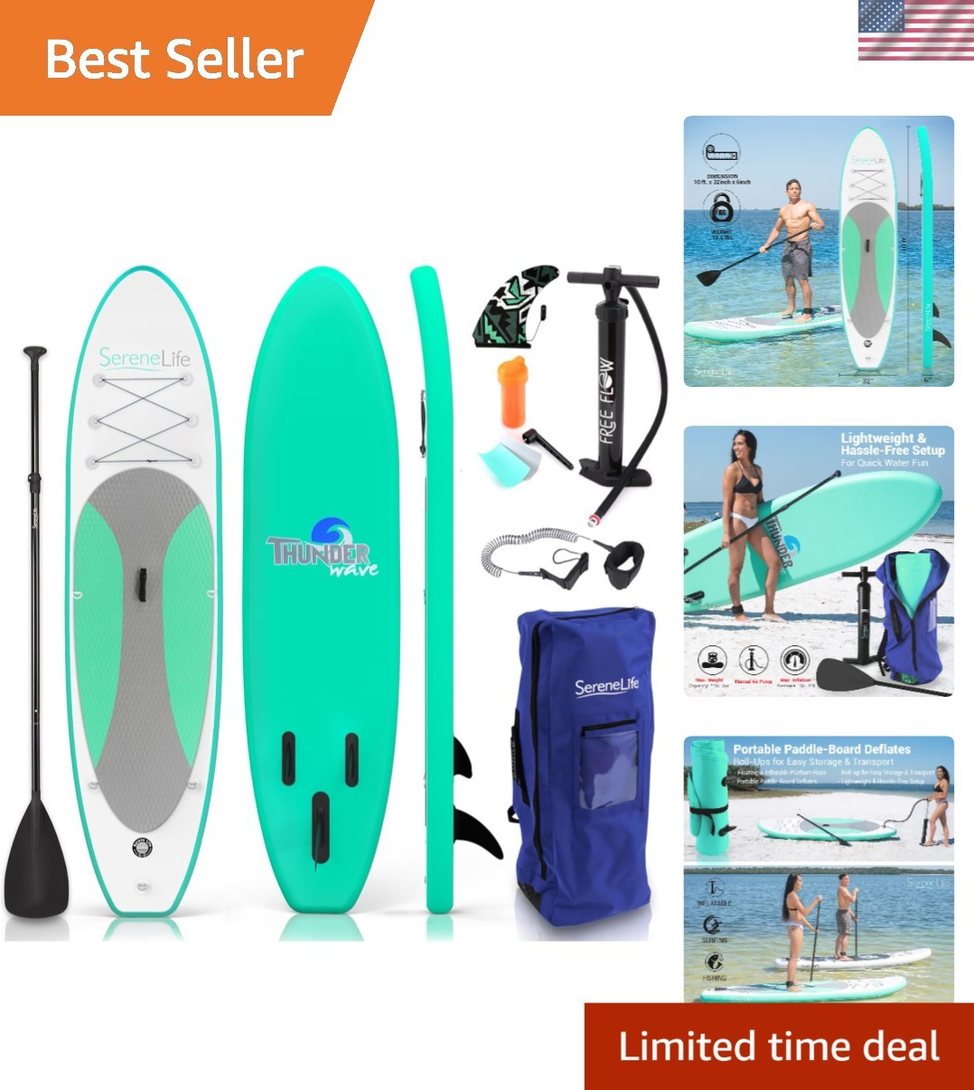 Lightweight Inflatable SUP Board with  Accessories - Paddling Made Easy