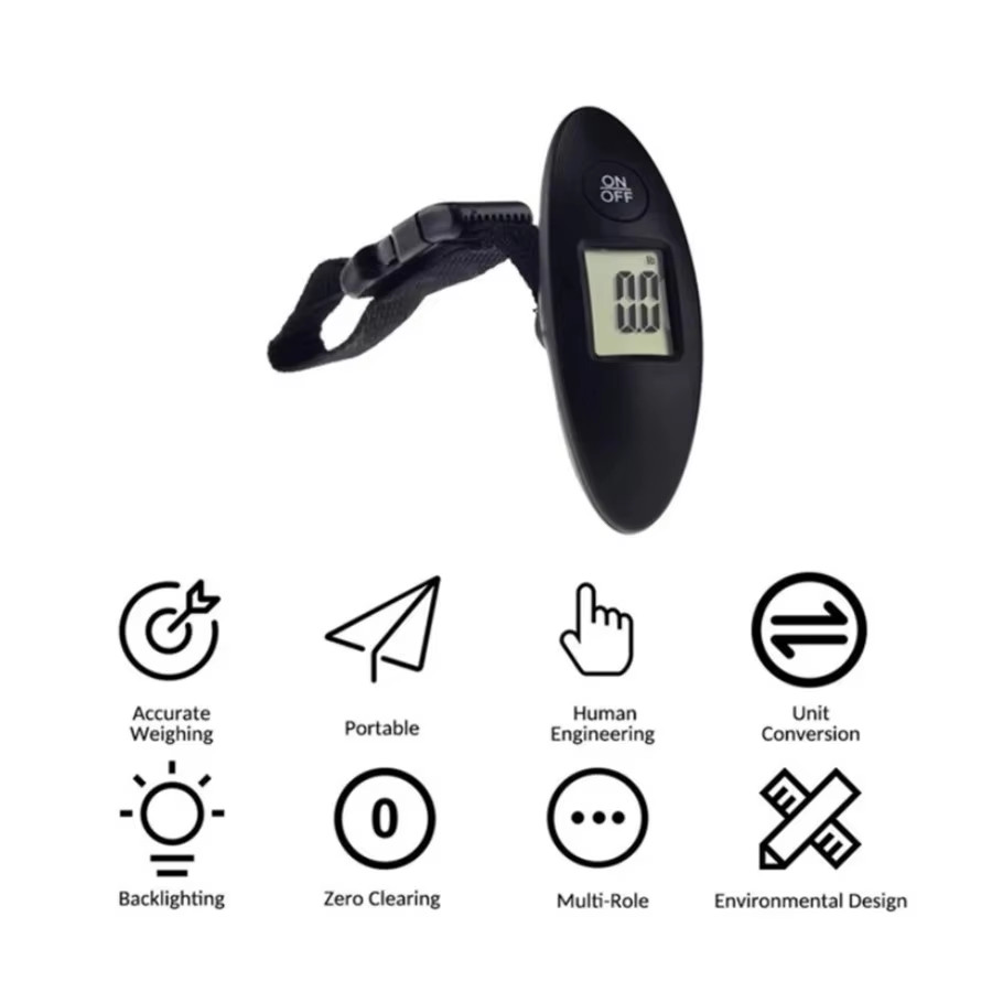 40Kg/100G Portable Luggage Scale High Precision Travel Digital Hanging Scales wi