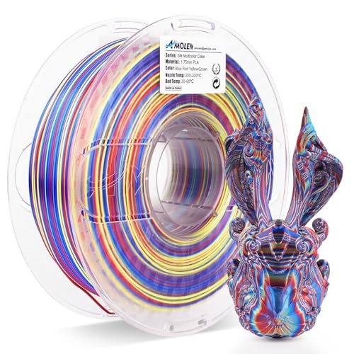  Silk PLA 3D Printer Filament, Silk-1KG Silk S-series-blue Red Yellowgreen Pla