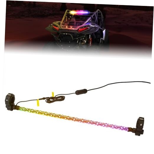  30" LED Chase Light Bar for UTV 1.5”-2” Roll Cage, All in One with Strobe 