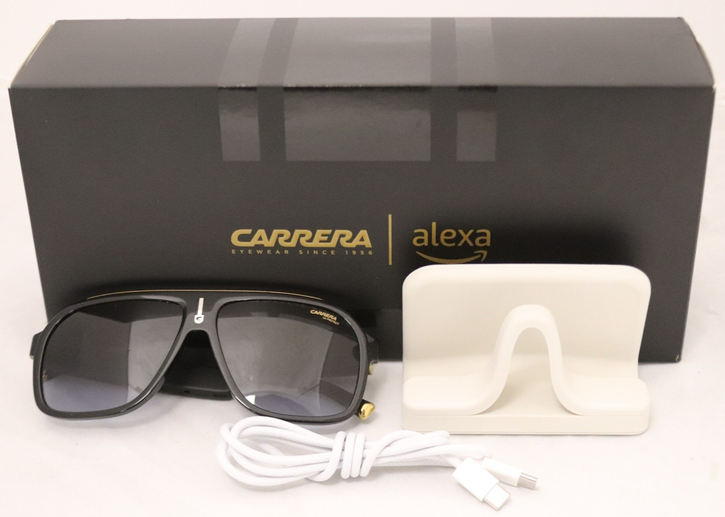 Carrera Smart Glasses with Alexa Cruiser Black & Gold 60mm-13mm-147mm