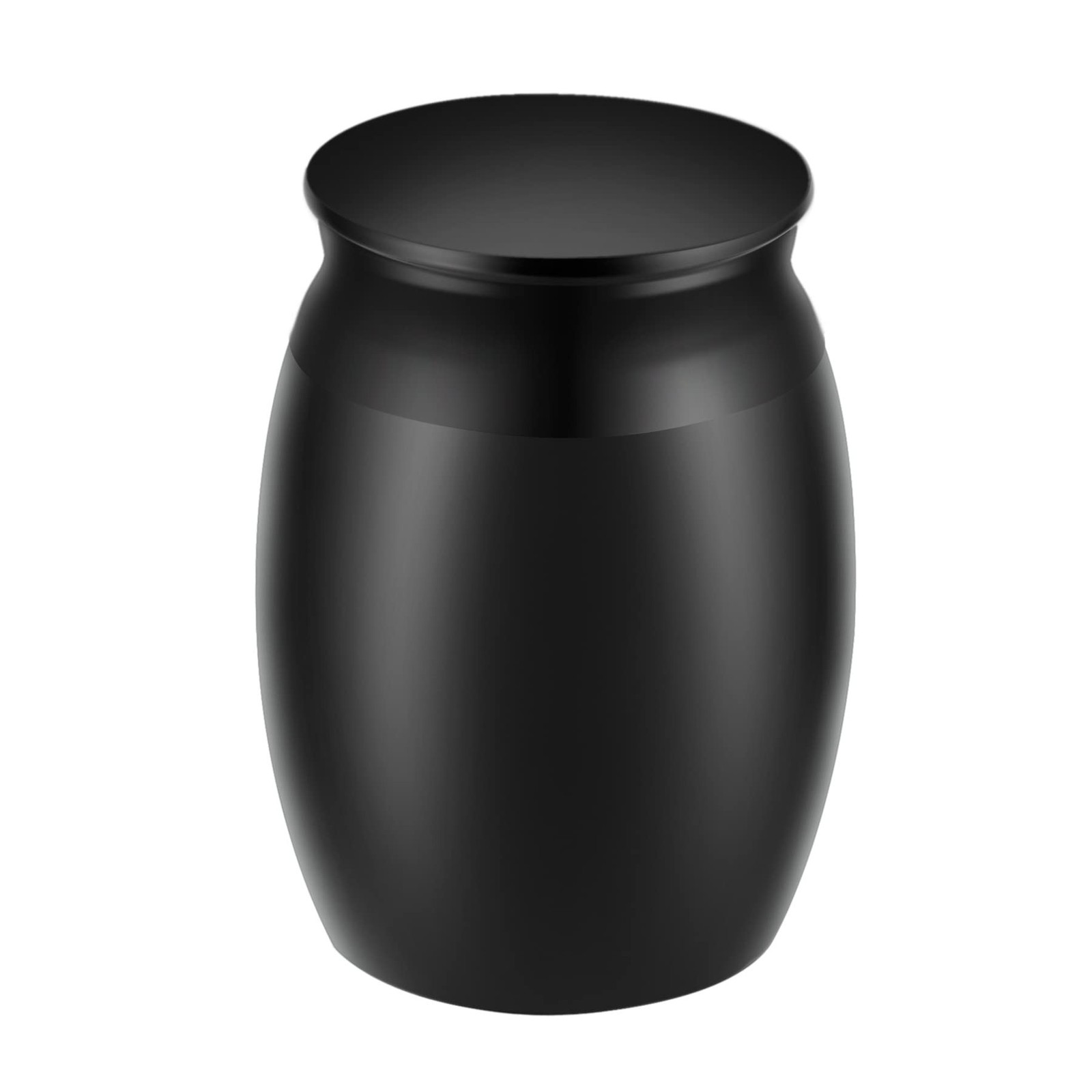 Super Small Urn for Human Ashes, 1.6" High Blank Black Memorial Cremation Urn...
