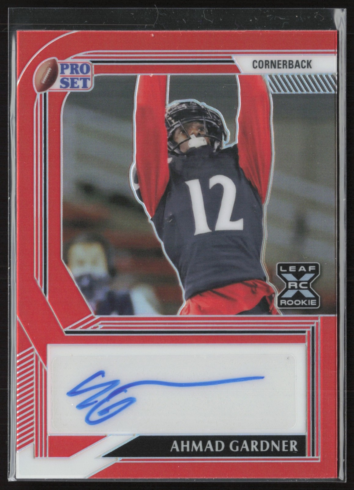 2022 Pro Set Metal Ahmad Gardner Prismatic Red /5 #PA-AG1 RC Auto