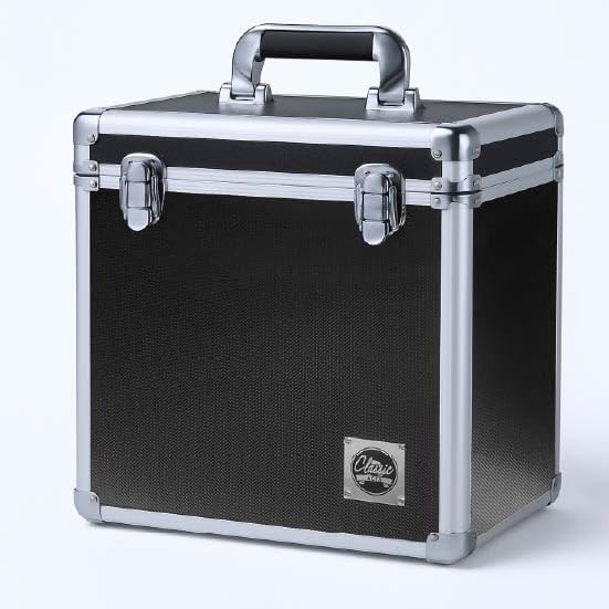 Vinyl Record Album Storage Case Collection - LP Collection Display Box Aluminum 