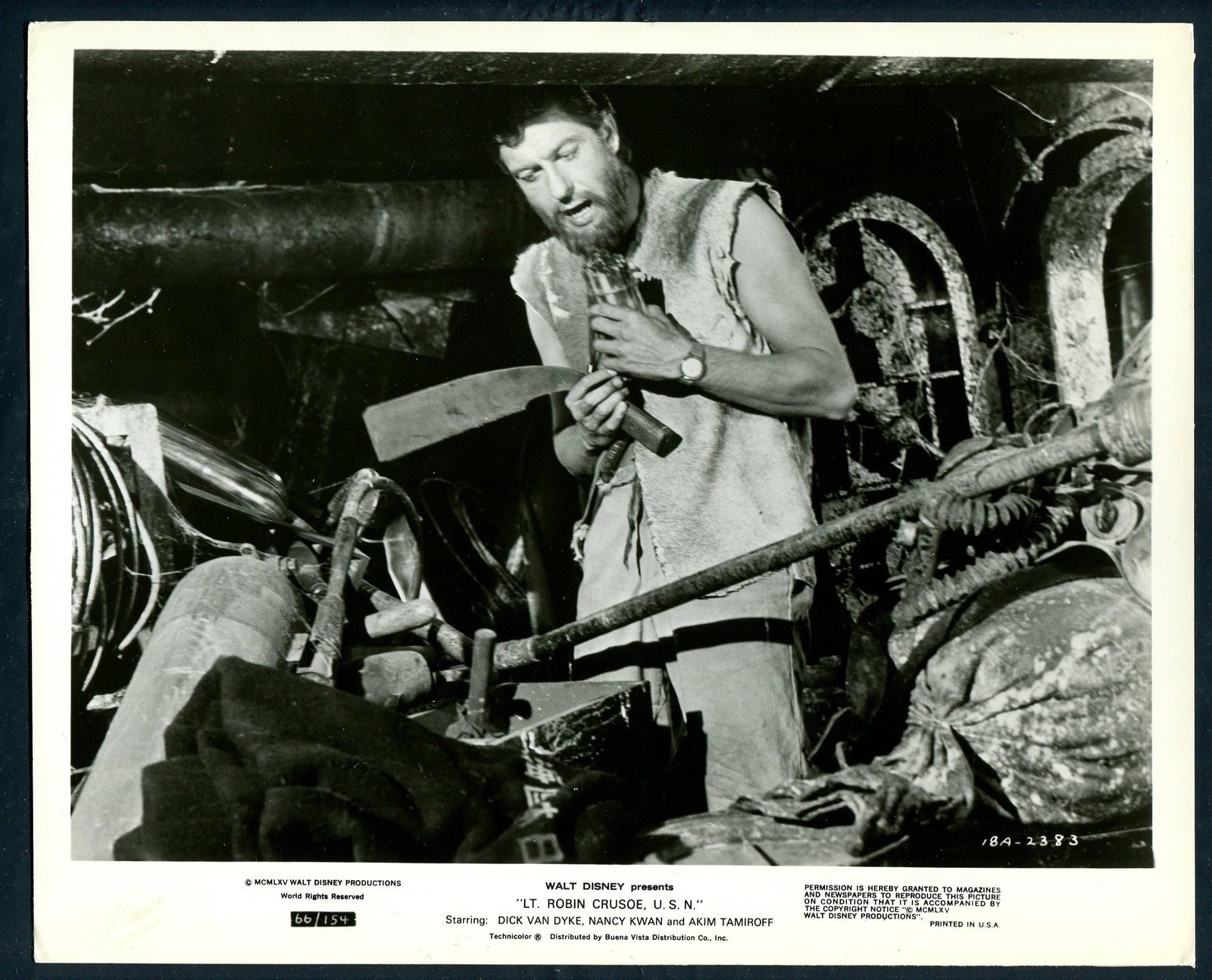 DICK VAN DYKE in Lt Robin Crusoe USN '66 HACKSAW WALT DISNEY