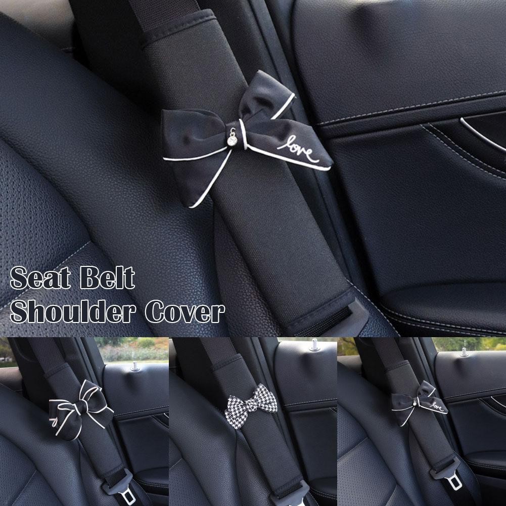 Cartoon Design Seat Belt Shoulder Pad Protector Short Belt Plush Seat M1J8