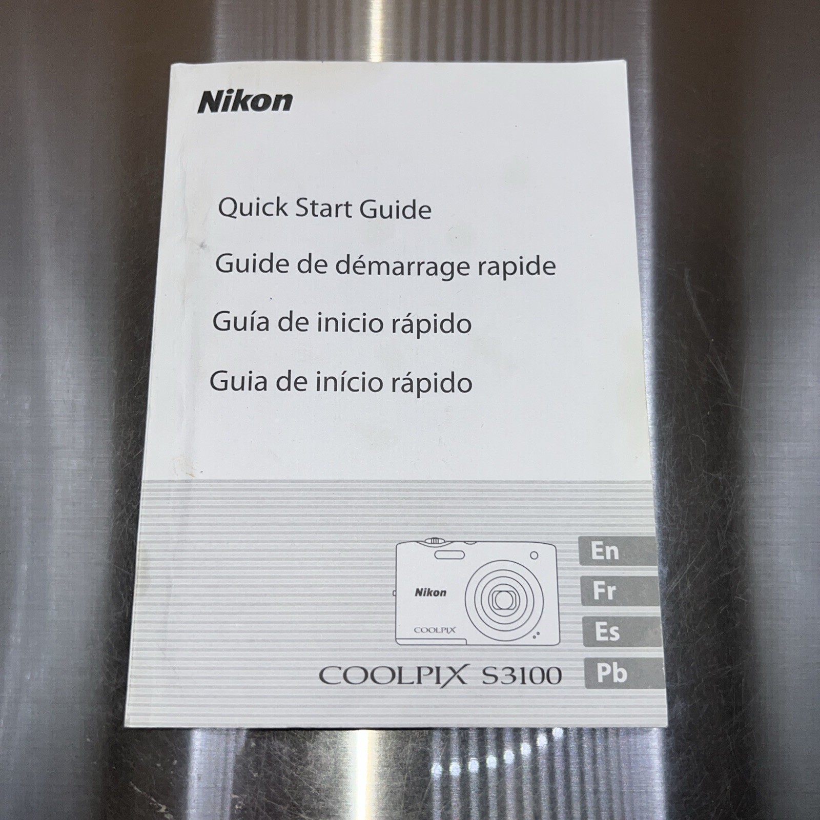 Genuine OEM Coolpix S3100 Camera Quick Start Guide Manual