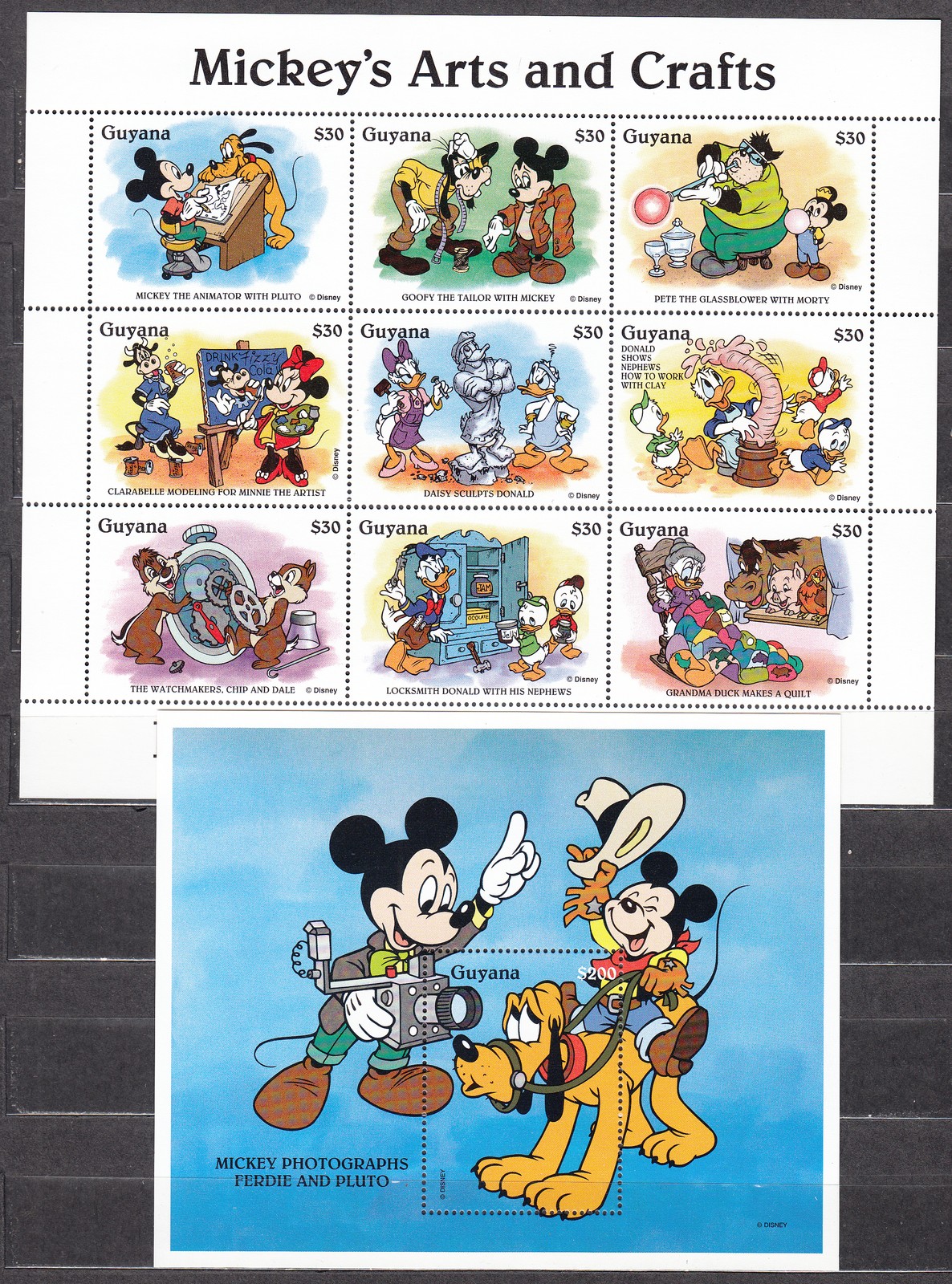 British Guiana Mail Yvert 3670/78+H,189 ** MNH Walt Disney