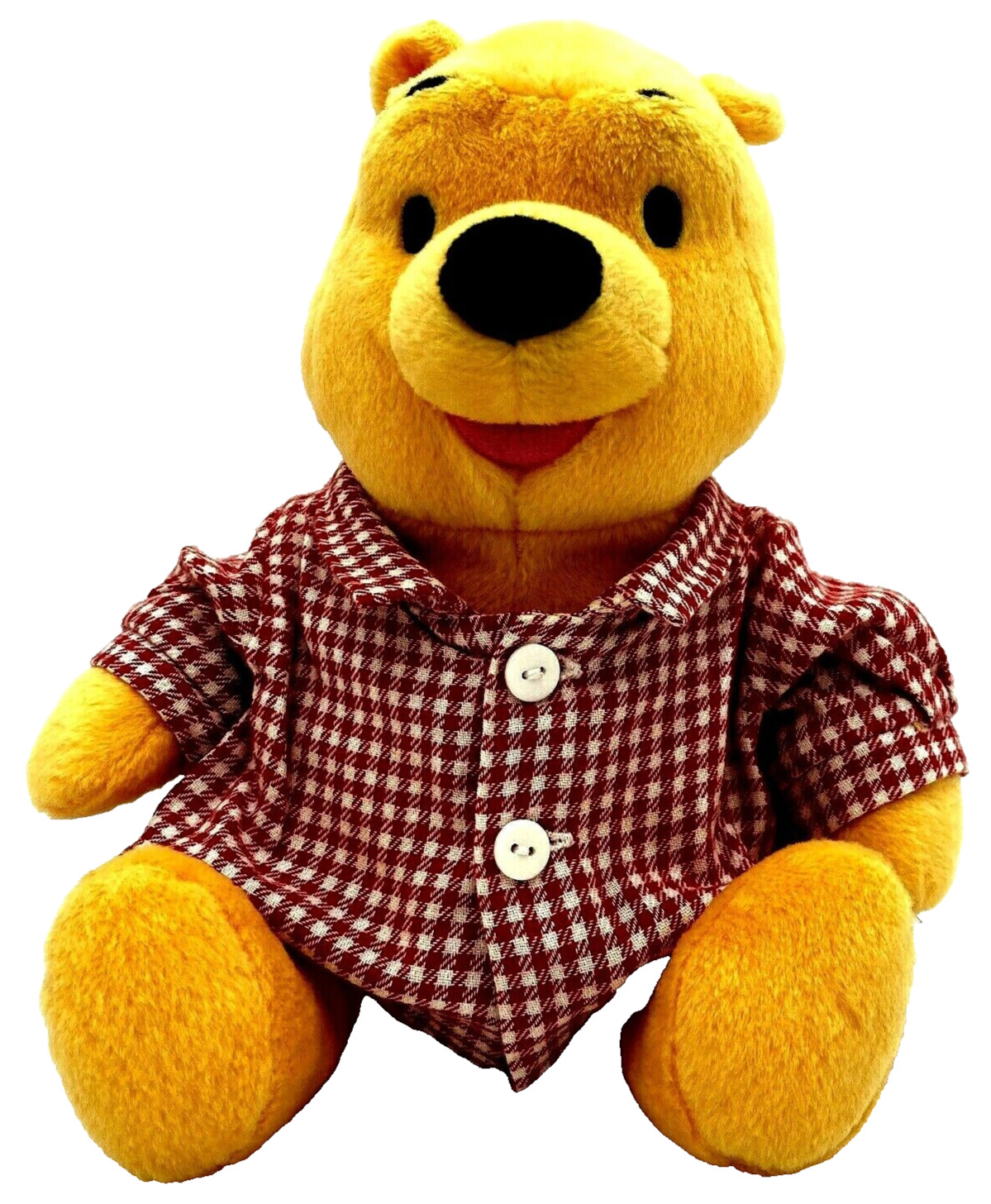 Winnie the Pooh Soft Plush Sitting Bear 2001 Disney Mattel Fisher Price