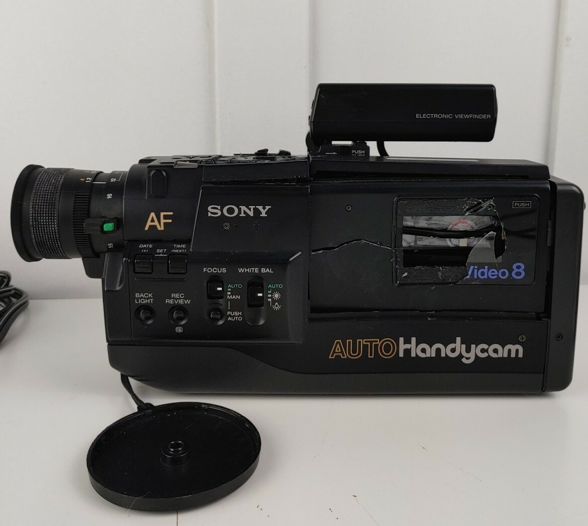 Sony Auto HandyCam Video 8 Camcorder Untested For Parts