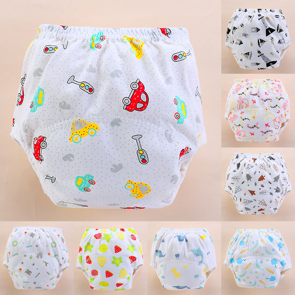Boy Girls Underwear Kids Potty Infant Panties Training Pants Washable Diaper ✦