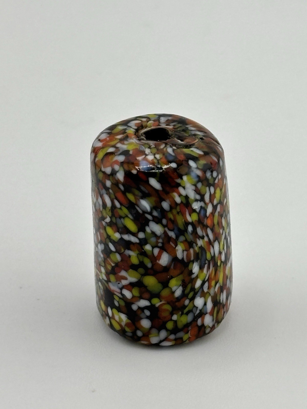 Antique Venetian Glass Trade Bead 17x13mm Polychrome African Trade Square Rare