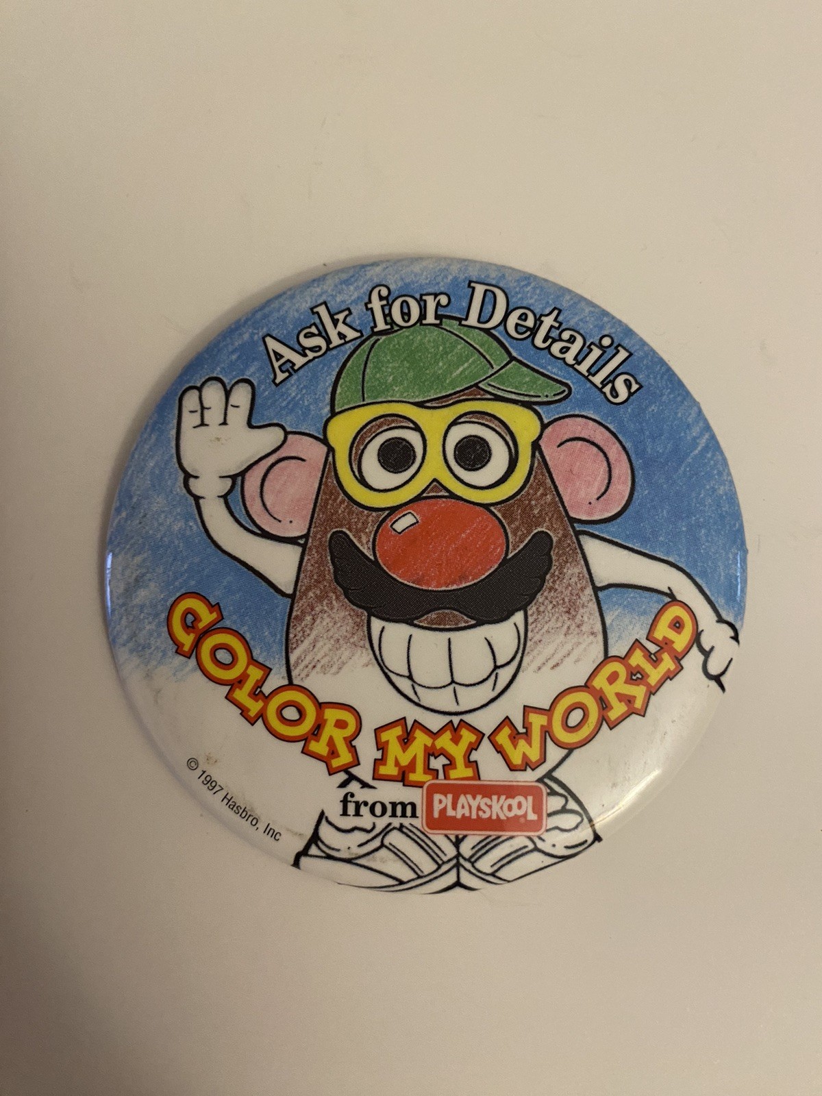 Playskool Color My World Pin Back Button P101