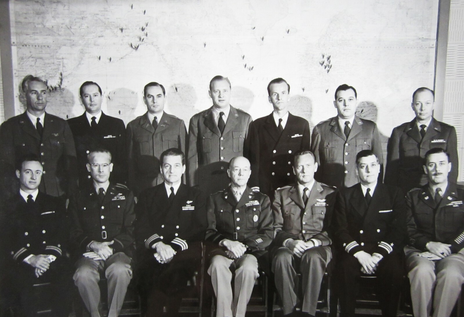 Cold War Iron Curtain Nuclear Strategic Planning Army Navy Air Force Staff Photo