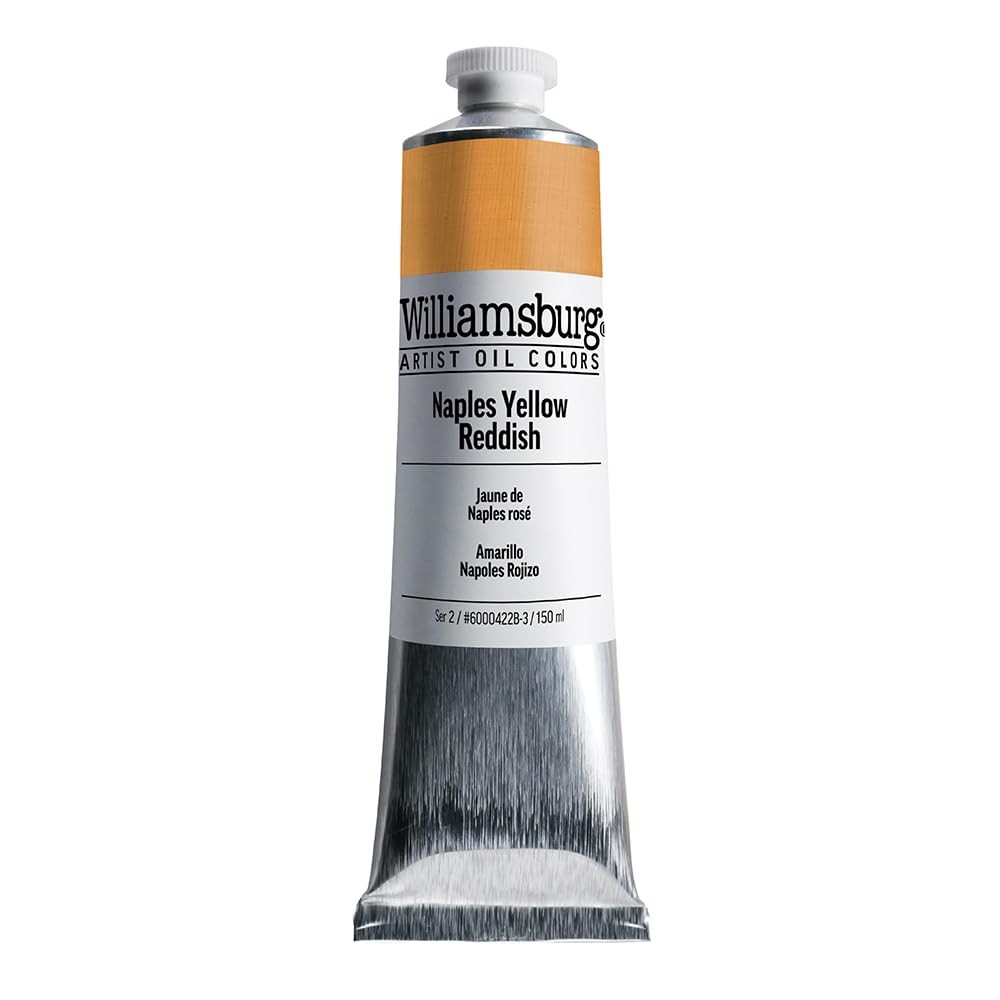 Williamsburg GOLDEN Artist Oil Paint, Naples Yellow Reddish, 150ml Tube, Pro Qua