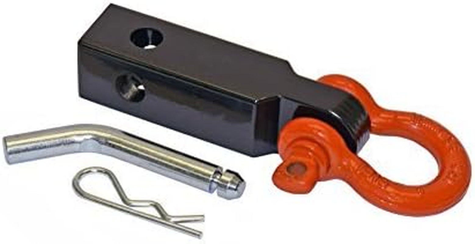 Tow Strap Shackle Mount (TSM-125-D) for 1-1/4" Receivers - USA Made
