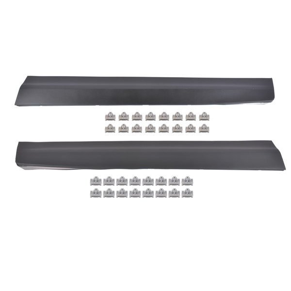 Pair Front Left & Right Lower Door Trim Molding Black Fit for Cadillac XT5 2.0L
