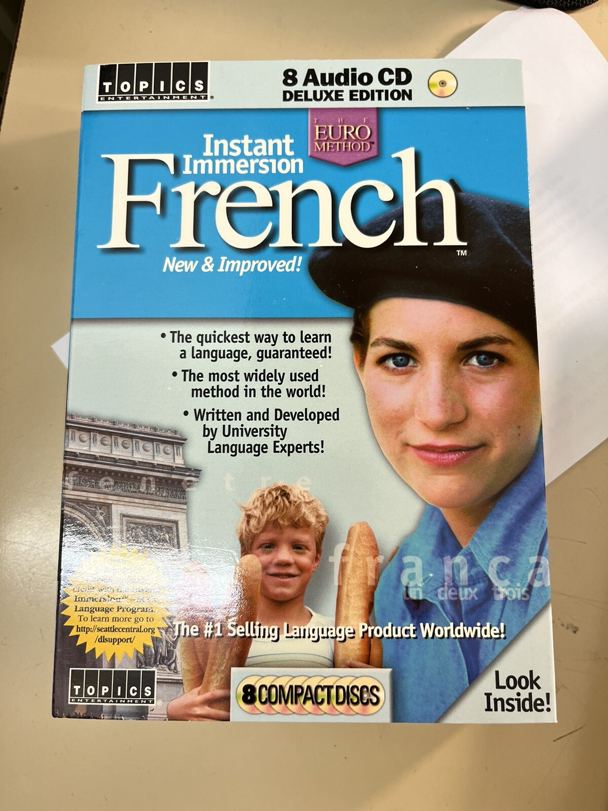 Instant Immersion French 8 audio Cd Deluxe edition. The Euro Method 