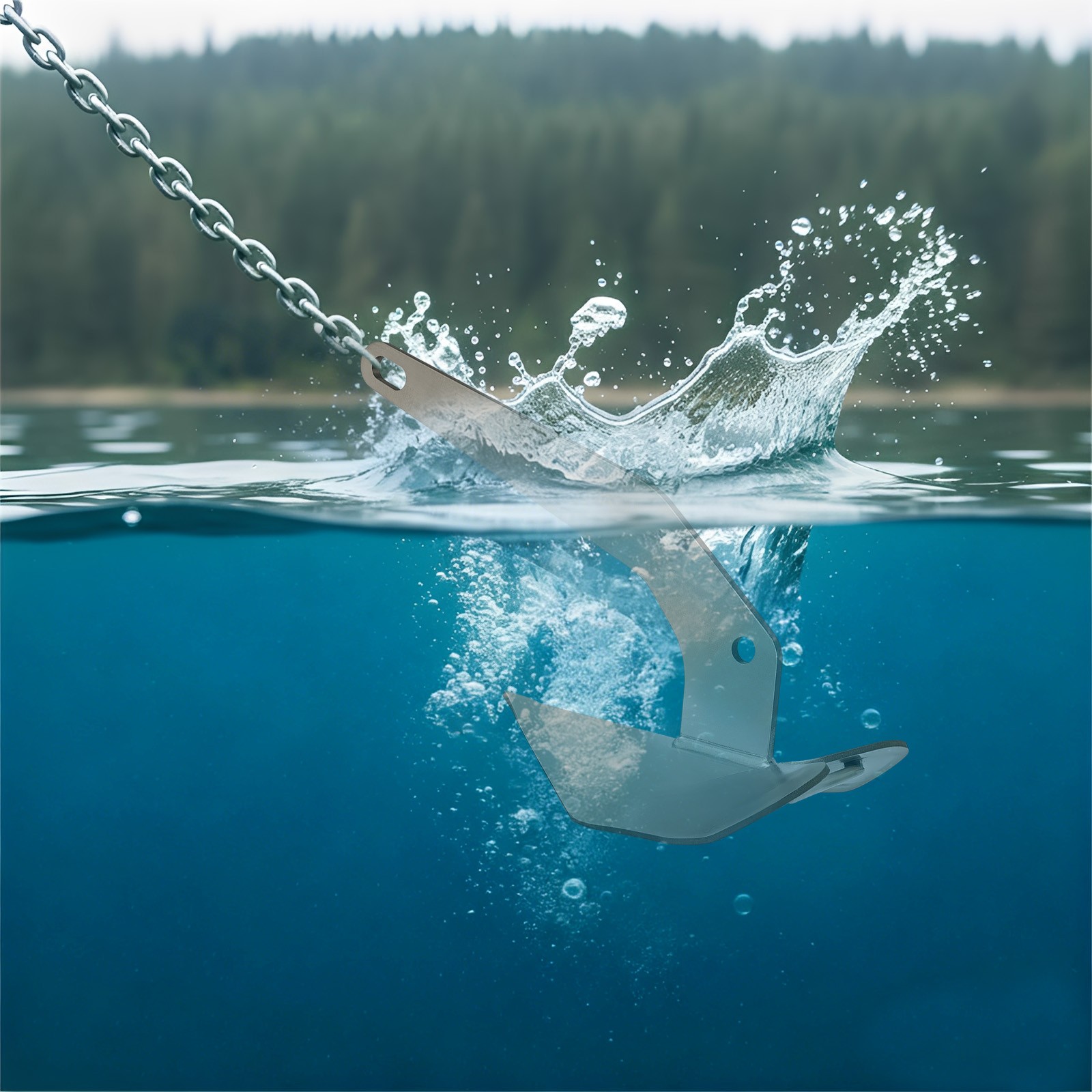 Small Yacht Boat Anchor Marine Stainless Steel 316 Wing Style Anchor for Boats