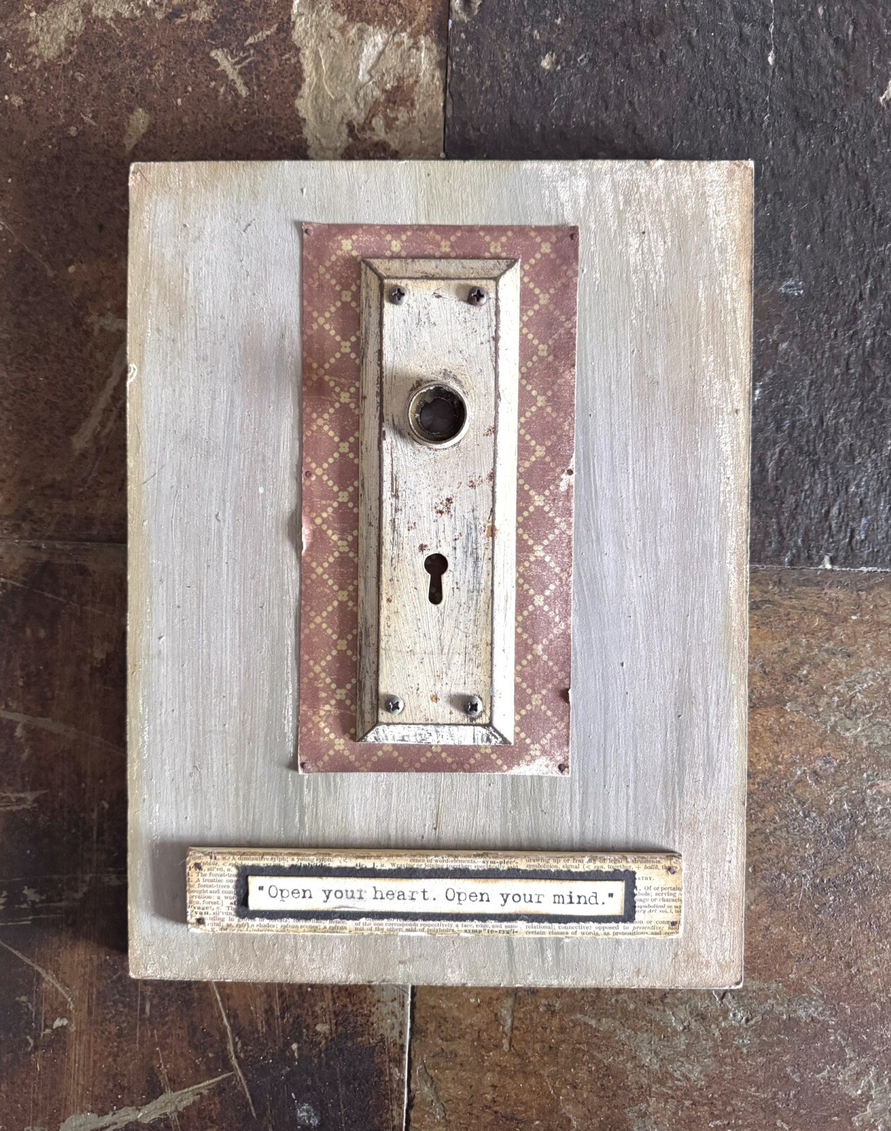 Antique/Vintage Door Plate, Door Hinge, Art Deco Sign One Of A Kind