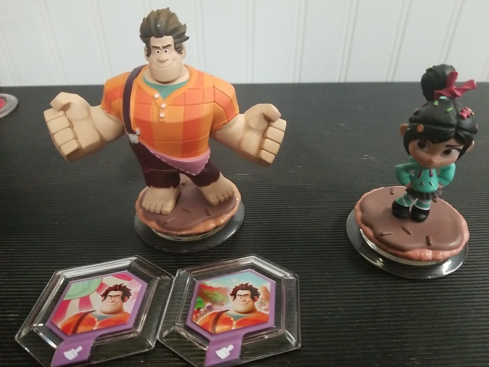 Disney Infinity - Wreck It Ralph Venellope Figure Lot +2 Power Discs 