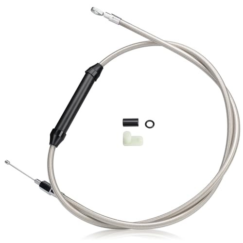 Extended Length Clutch Cable for Harley 2007-2016 Touring 68 15/16" Silver