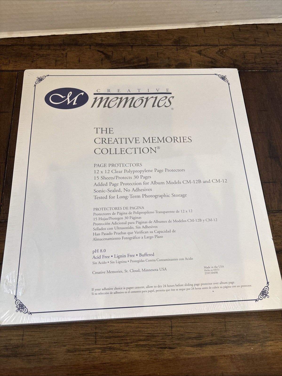 New 15 Sheets Creative Memories 12 x 12 Scrapbook Page Protectors CM-12 CM-12B