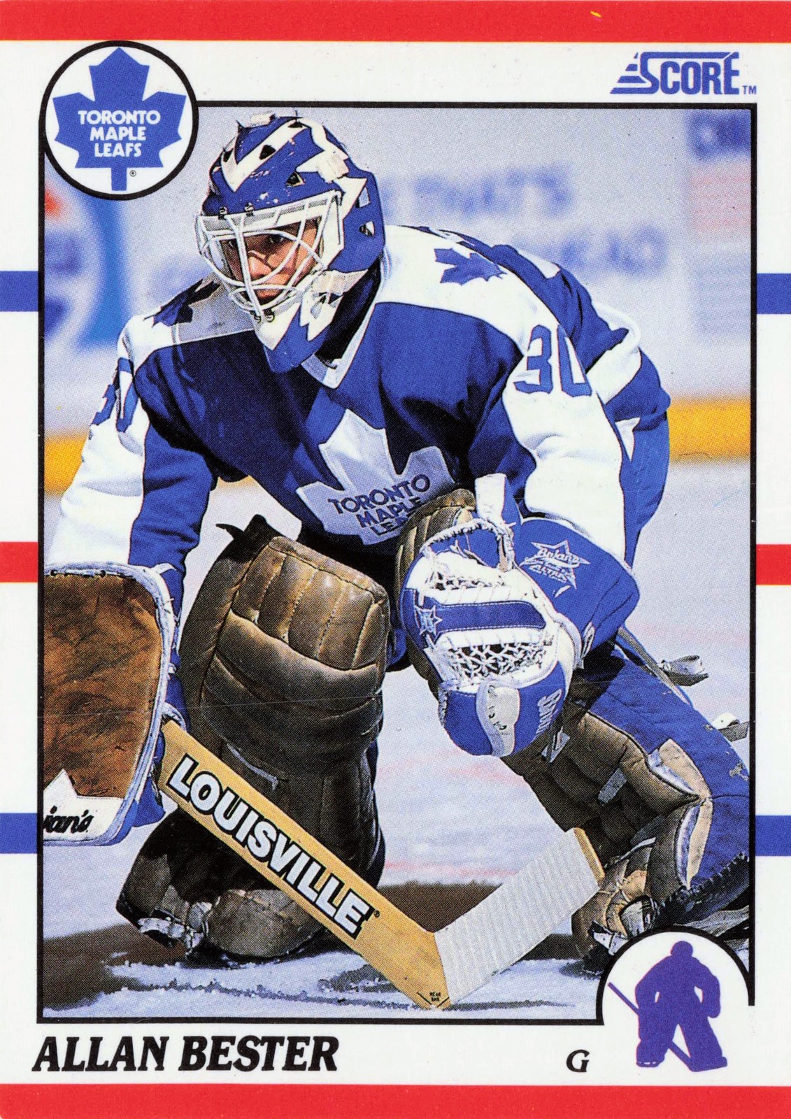 1990-91 Score Hockey #27 Allan Bester