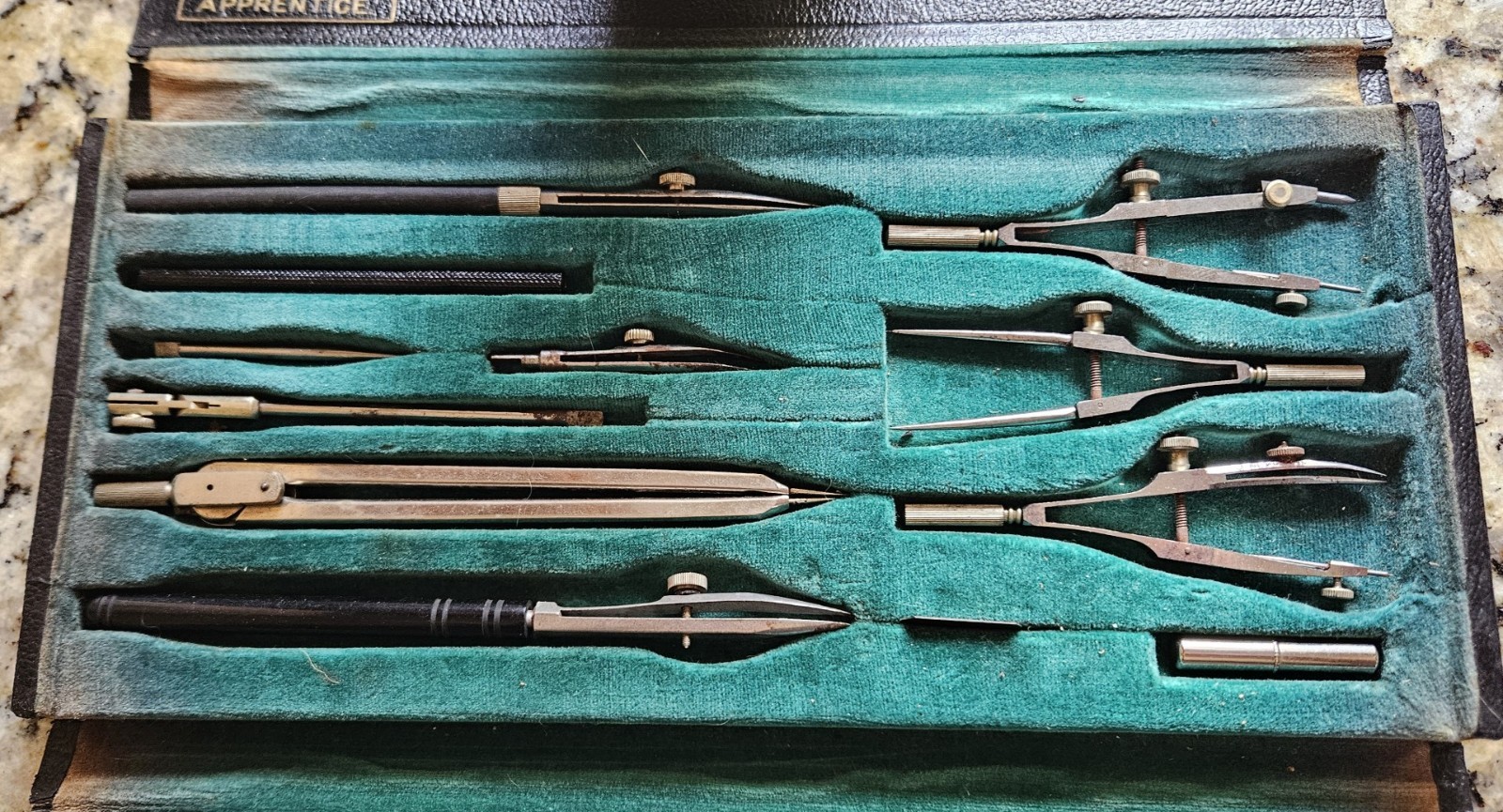 1940's German Eugene Dietzgen Co.  Apprentice Drafting Set #1076 B Complete