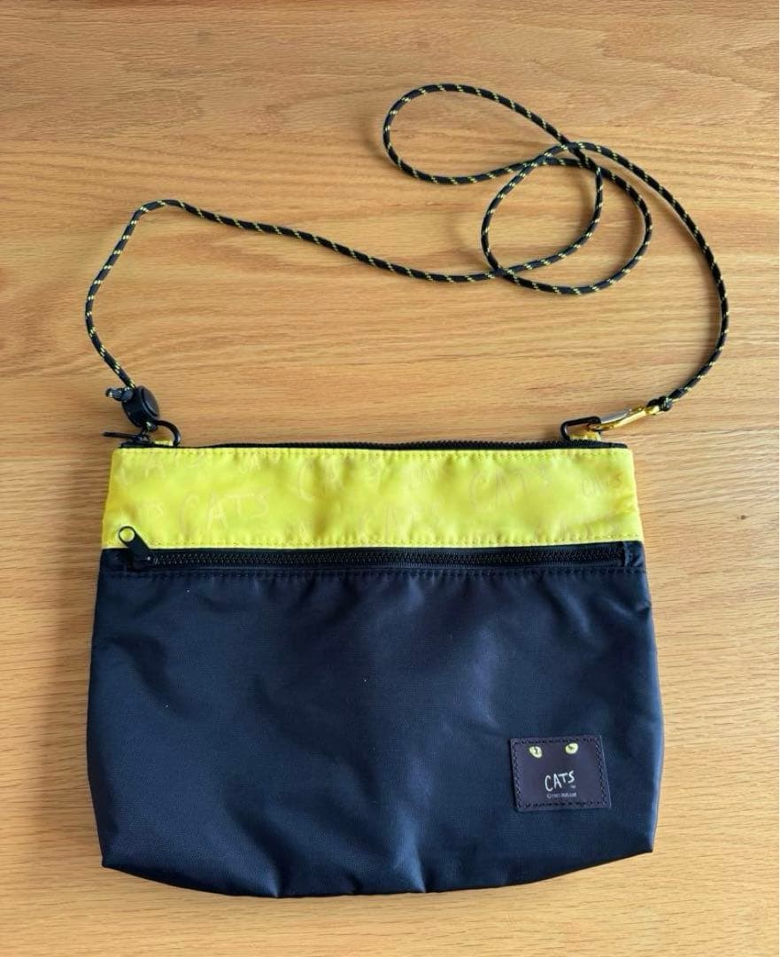 Scoche Yellow & Black Shoulder Bag, Adjustable Strap, Used, 25x18cm