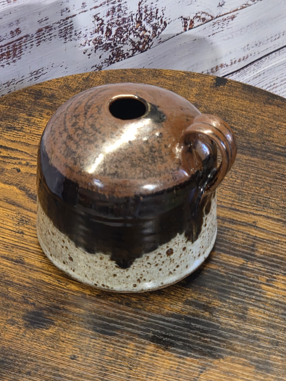 Axner Handmade Pottery Ceramic Oil Lamp Read Discription