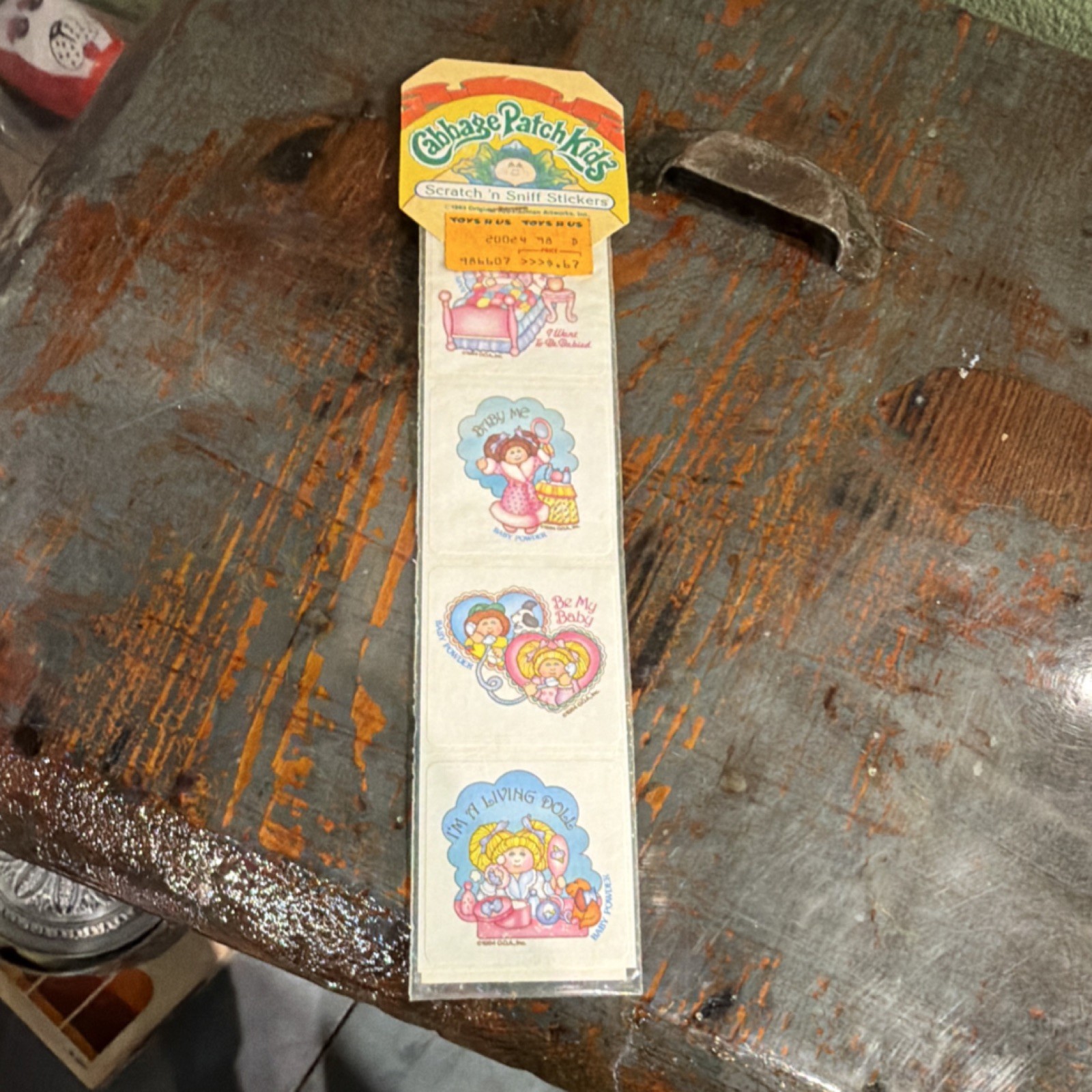 Cabbage Patch Kids Scratch n Sniff Sticker Pack Sealed Vintage 1983