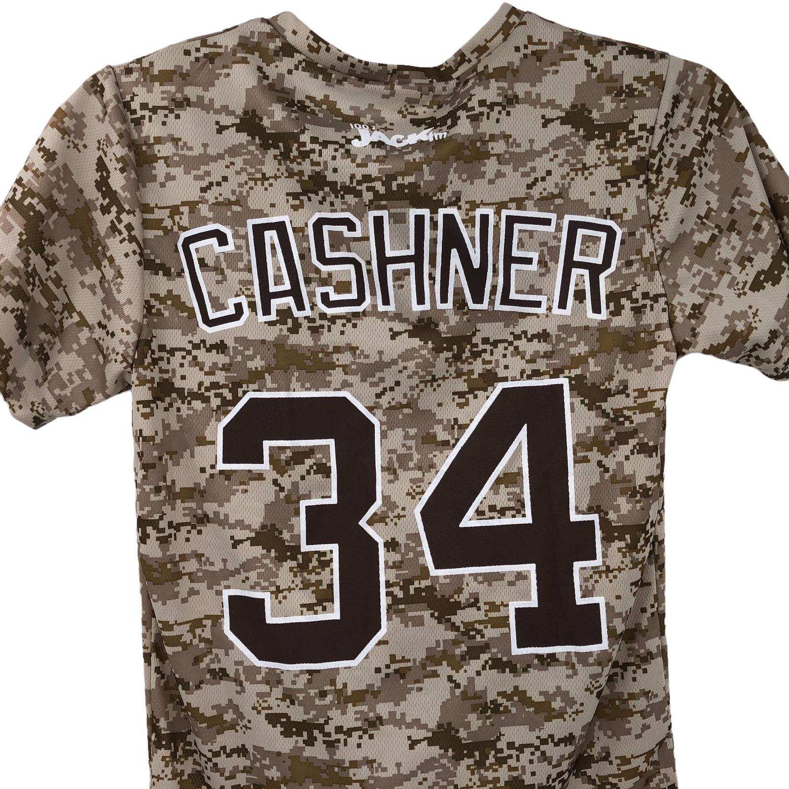 San Diego Padres Andrew Cashner # 34 Camo Jersey Shirt Size Small Toyota
