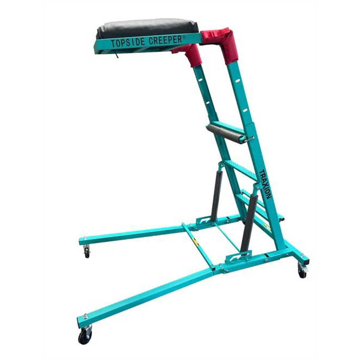 3-109Traxion 3-106 Quality Economy Topside Creeper - Aqua with Expanded Metal St