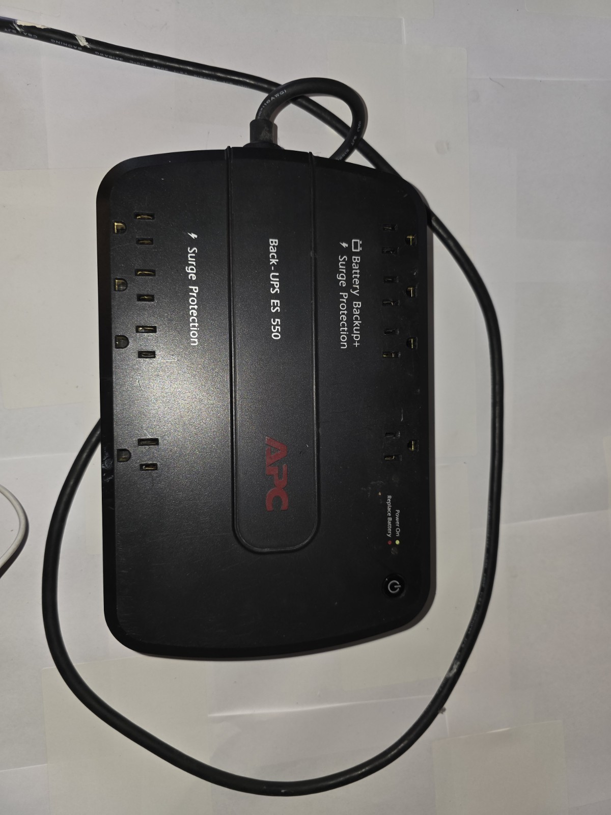 APC Back-UPS ES 550 BE550G 550VA 330W Battery Backup UPS – Untested – AS IS