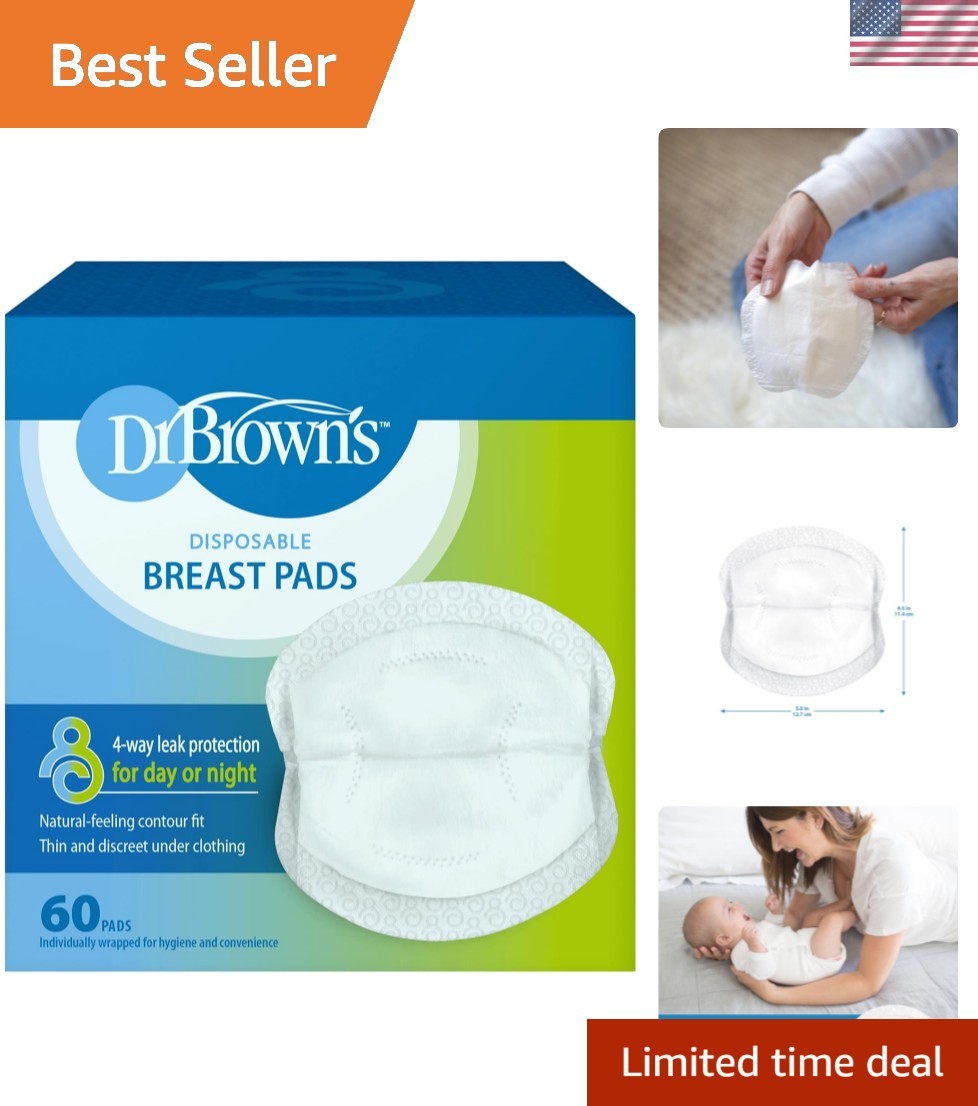 Disposable Breast Pads for Leakproof Protection, Absorbent and Discreet Nursi...